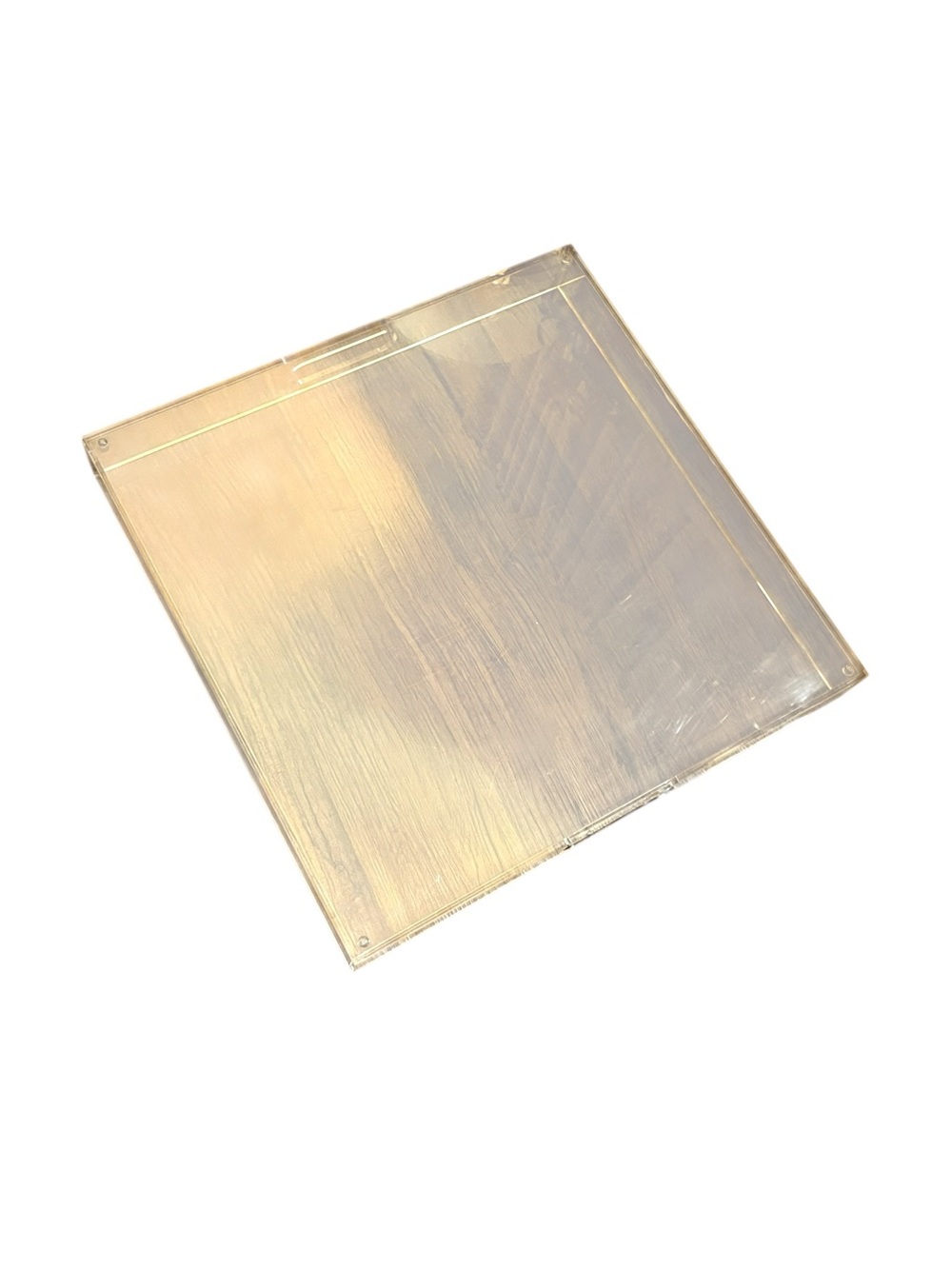 Clear Acrylic Serving Tray with Built-In Handles - $15 - Picture 8 of 10